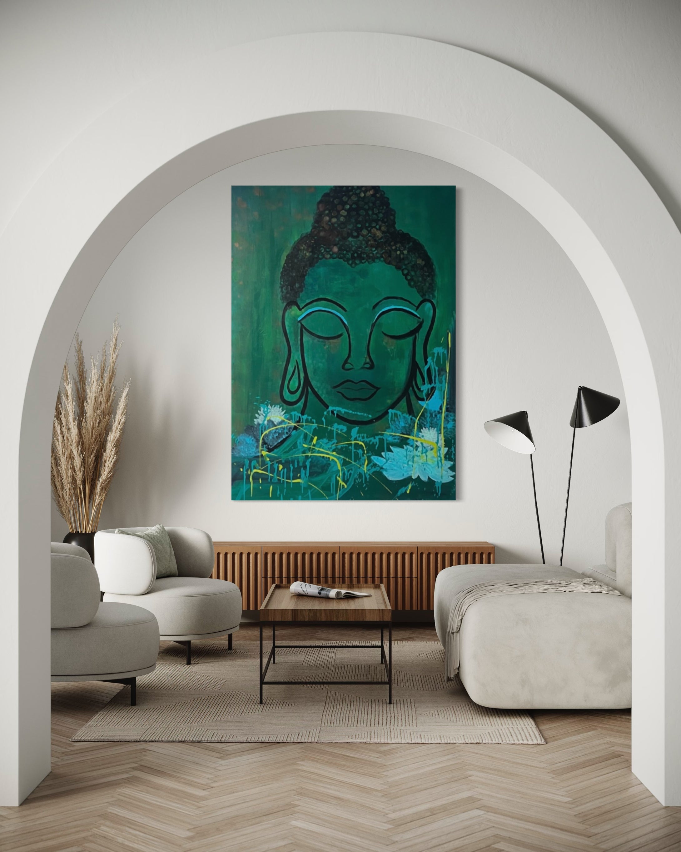 Imperfect Surrender - Buddha Painting