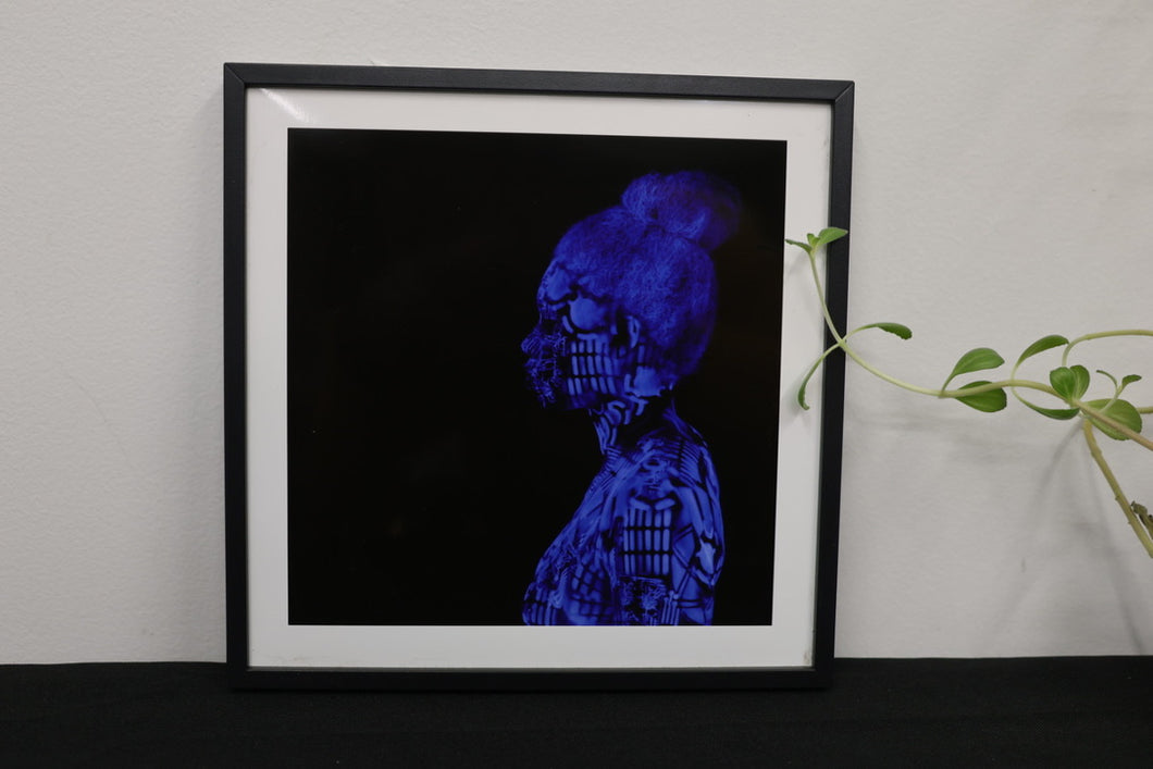 Blacklight Body Paint Photo Print - Face Left